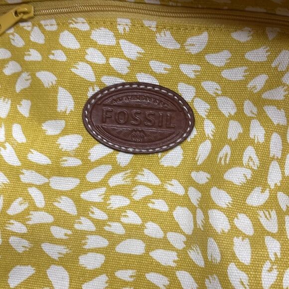 Fossil PVC coated large Tote Shoulder Bag Great colors for fall - Picture 10 of 12
